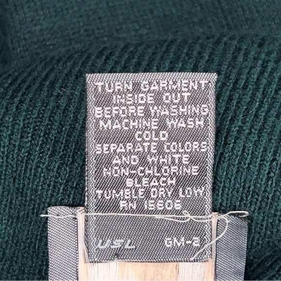 Vintage Medium Green Turtleneck Sweater Womens Long Sleeve Soft Academia - Picture 11 of 11